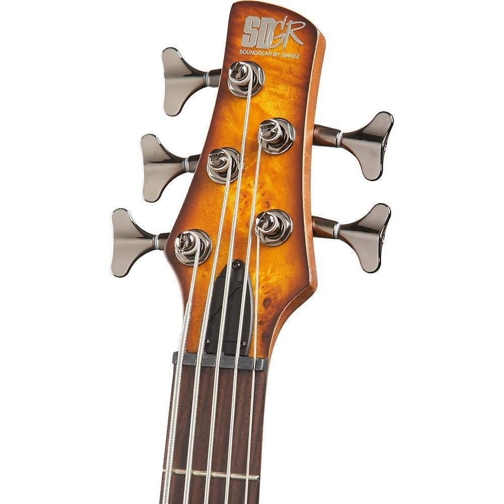 Ibanez SR505PB Electric Bass Guitar, 5 String, Brown Burst Flat