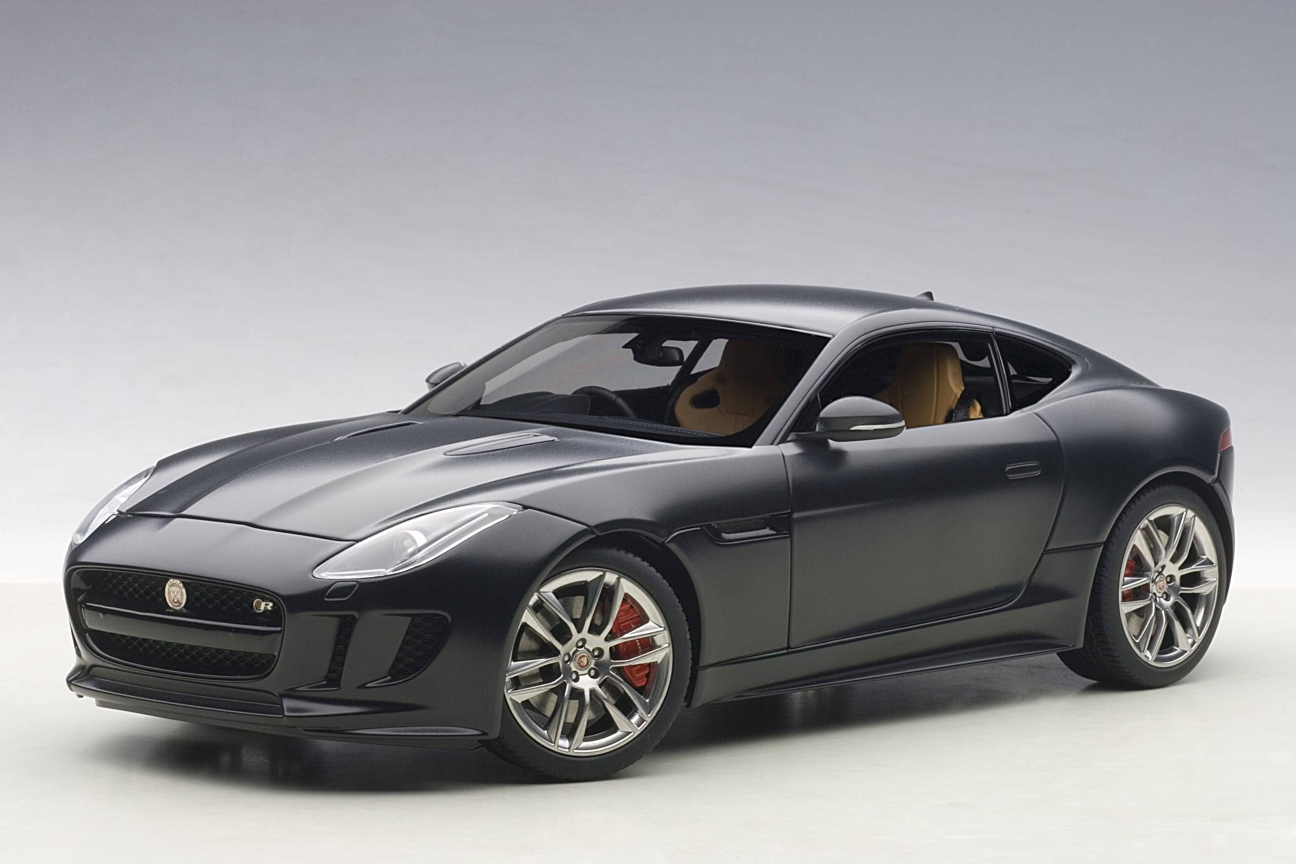 Jaguar F Type 2015 R Coupe Matt Black 1:18 Scale AUTOart 73652