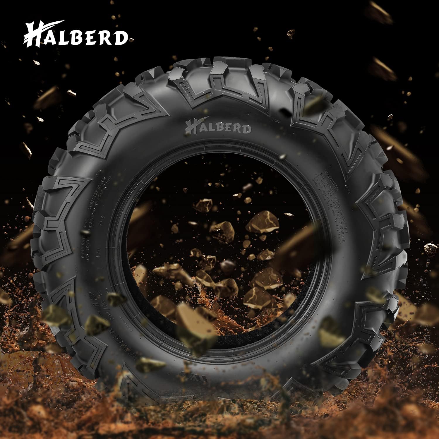 HALBERD ATV Tires, 26x9-12 & 26x11-12 6PR ATV Tires, 17mm All Terrain ATV UTV Off-Road Tires Compatible with Polaris ACE 500 Sportsman 330 450 Arctic Cat Alterra 400 Honda Pioneer 500 520(Set of 4)