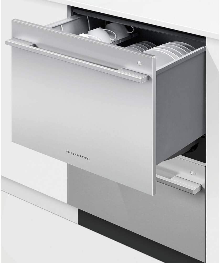 DD24DDFTX9N 24"" Energy Star Double Dishdrawer with 14 Place Settings 15 Wash Programs Fan Assisted Dry and Cutlery Basket in Stainless Steel