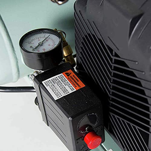 Metabo HPT EC99S Air Compressor, 4 Gallon, Electric, Twin Stack, Portable, Cast Iron, Oil Lubricated Pump, 135 PSI, 1-Year Warranty