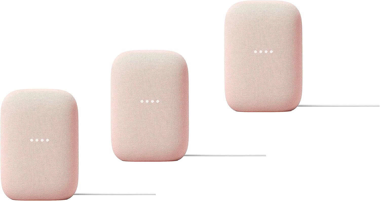 Google - Audio Smart Speaker with WiFi and Bluetooth Streaming (2-Pack: Sky)