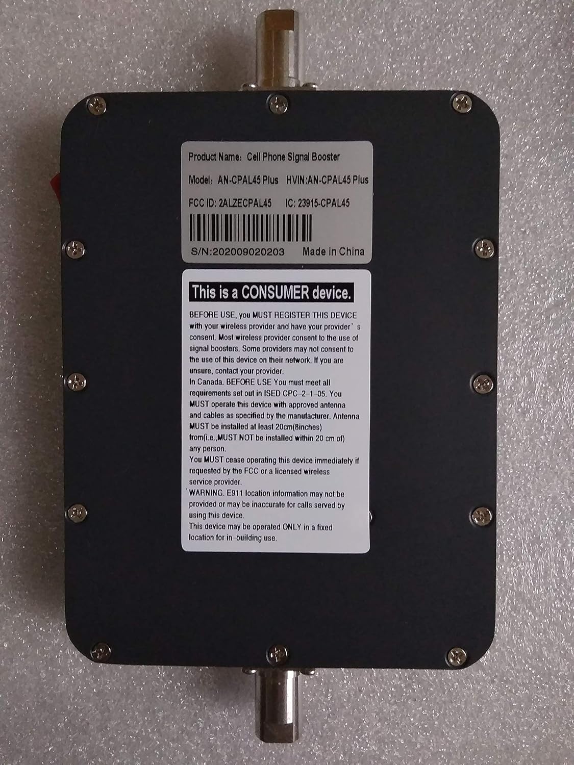 5 Band Cell Phone Signal Booster GSM 3G 4G 5G LTE Signal Repeater Cellular Amplifier for RV, Motorhome,Truck, Small Cabin Vehicle - Supports All US Carriers on Band 2/4/5/12/13/17