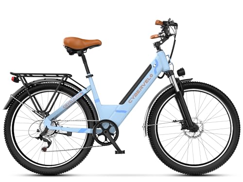 DriftGod 26" Electric Bike for Adults – Powerful 1000W Motor, 48V Removable Battery, 7-Speed, Front Suspension & LCD Display – Commuter and Mountain EBike for Women