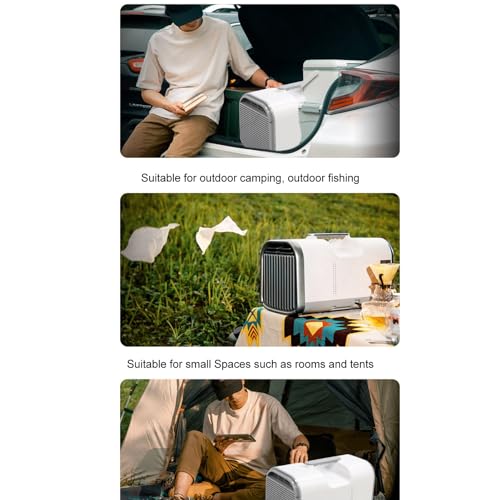 4400 BTU Portable Air Conditioner with Remote Control Warm Cold Mode Low Noise Air Cooler Portable Air Conditioner for Outdoor Camping Bedroom Office