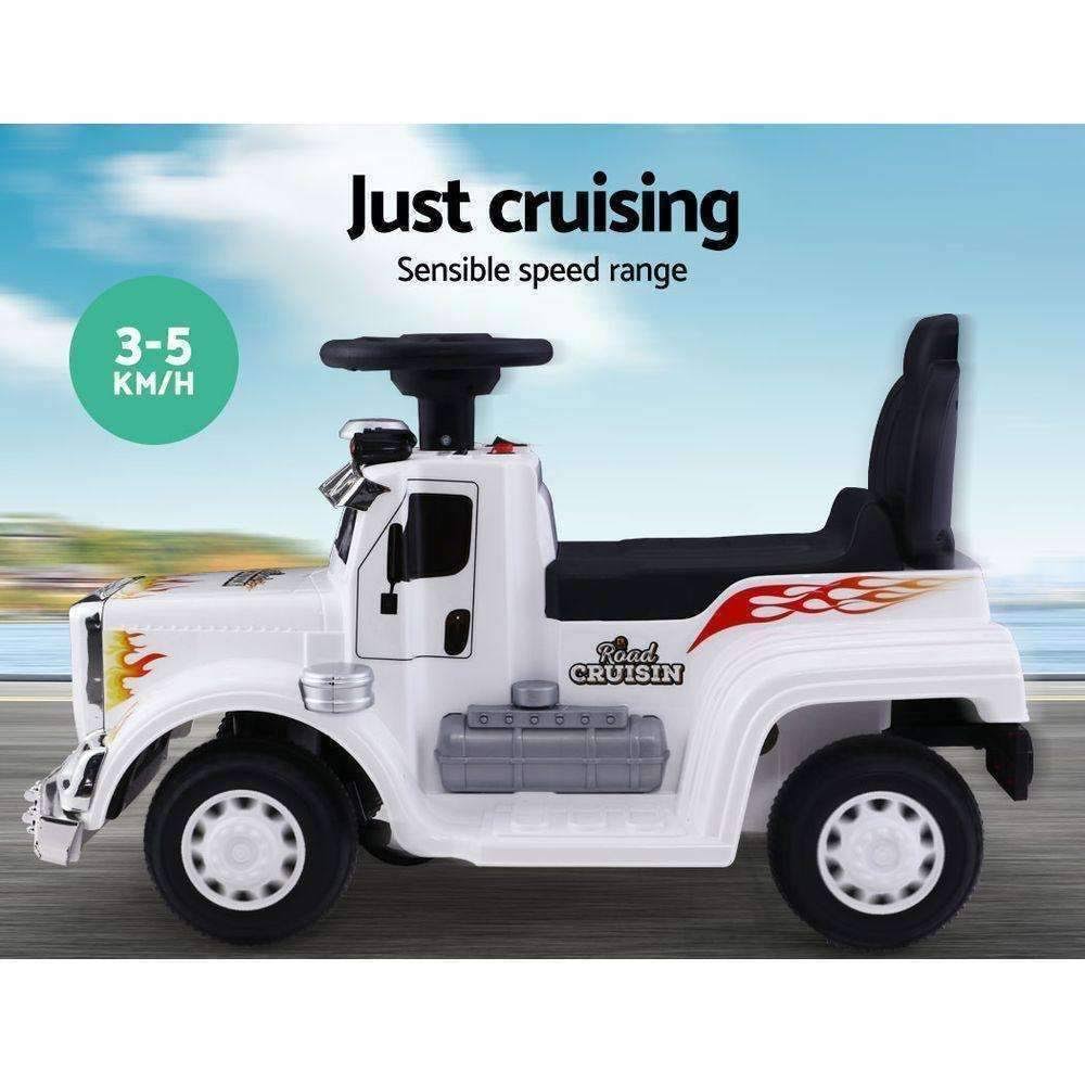 Ride On Cars Kids Electric Toys Car Battery Truck Childrens Motorbike Toy Rigo - White