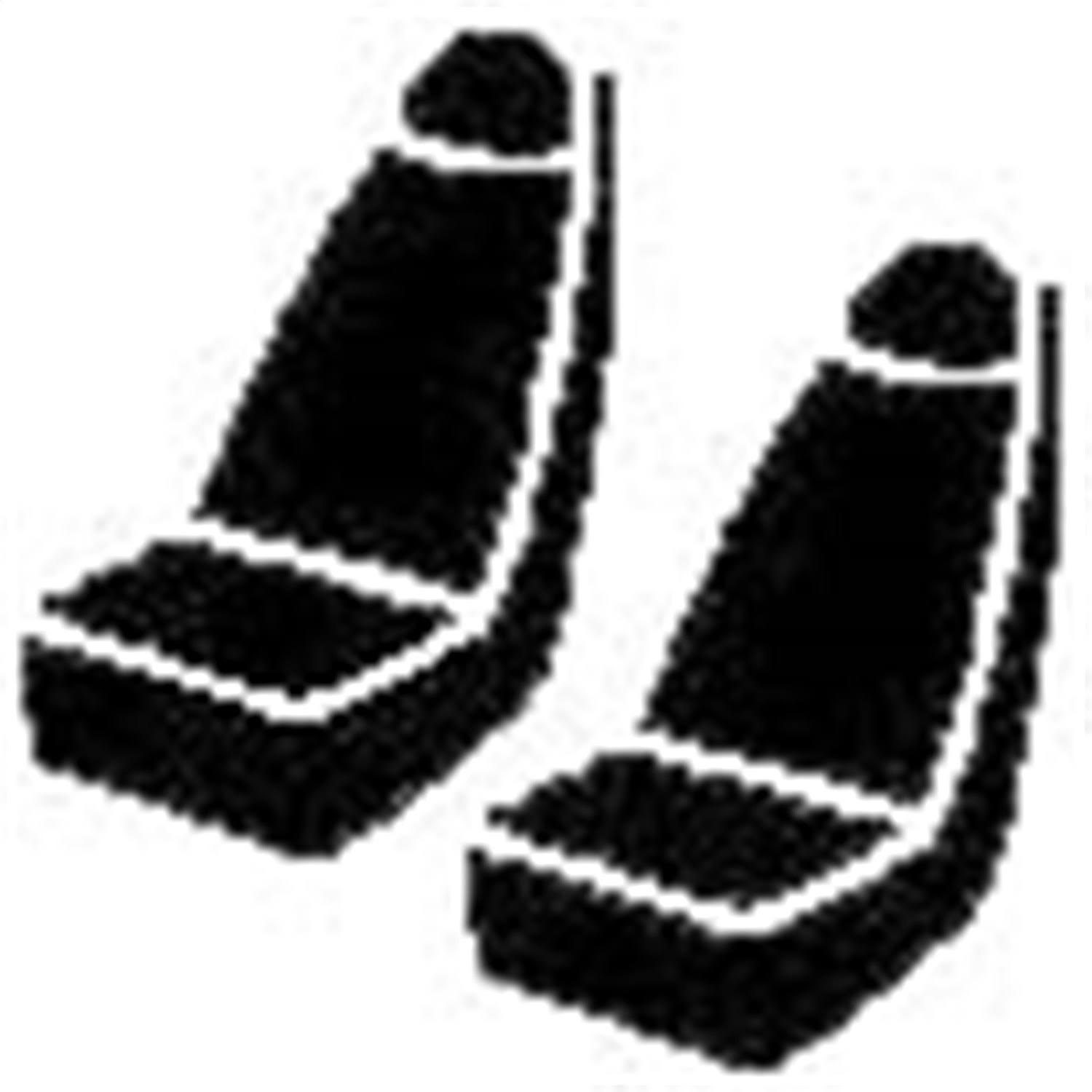 Fia SL69-12 BLK/BLK - LeatherLite Custom Seat Cover - TruckProUSA