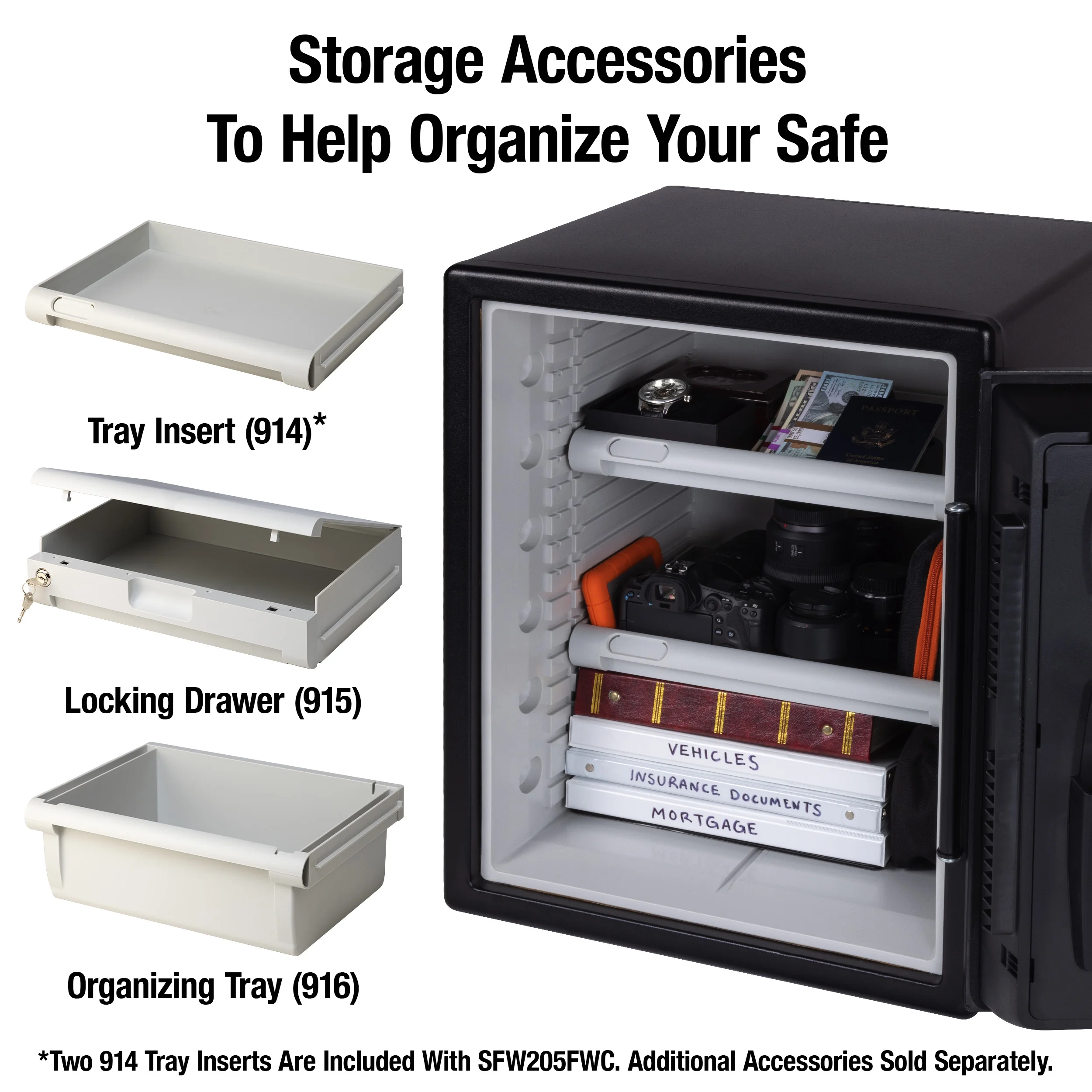 SentrySafe SFW205FWC Water and Fire-Resistant Safe with Digital Keypad Lock, 2.0 cu. ft.