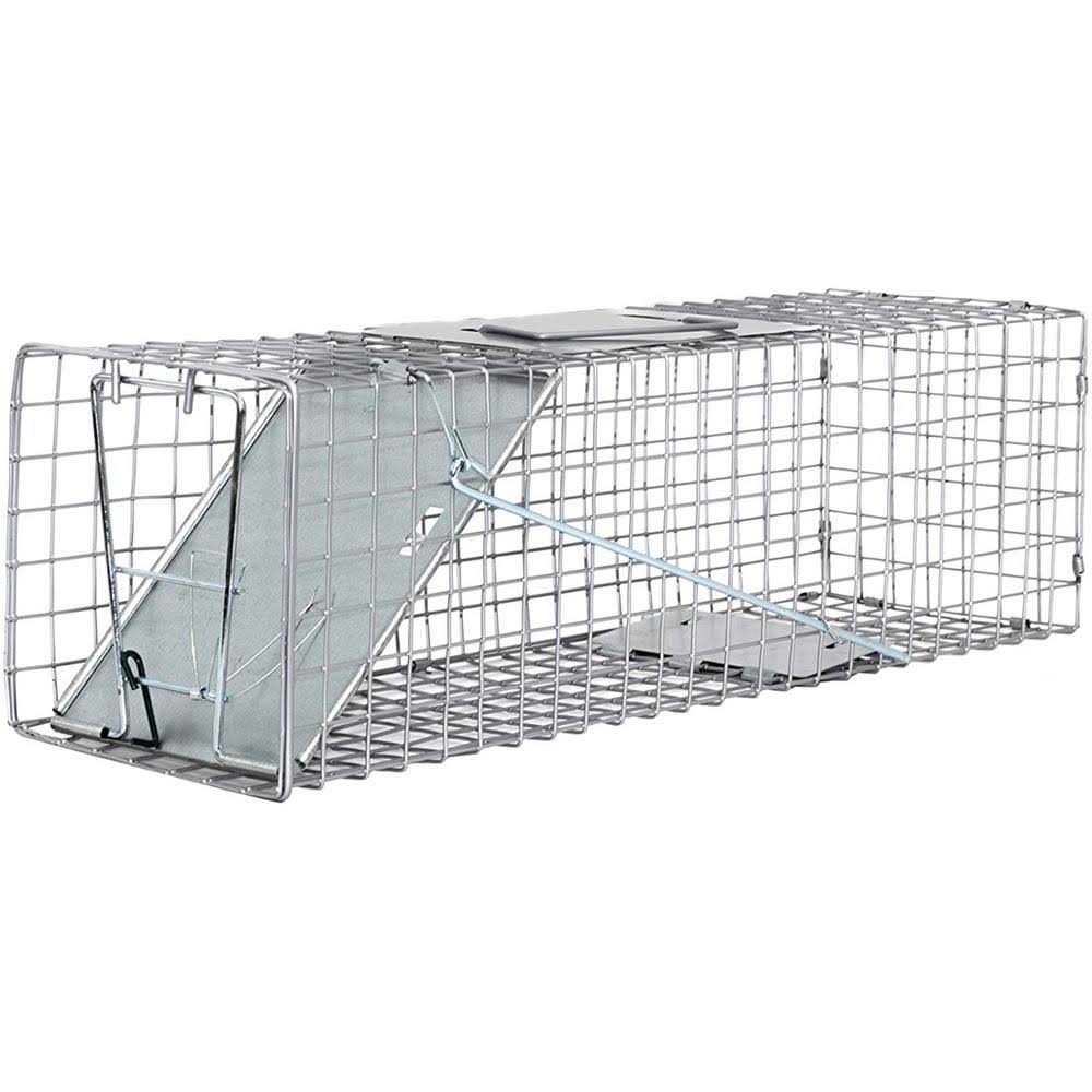 LifeSupplyUSA Pack of 10 Heavy Duty Catch Release Medium Live Humane Animal Cage Trap for Cats, Skunks, Rats, Squirrels 24x7x7