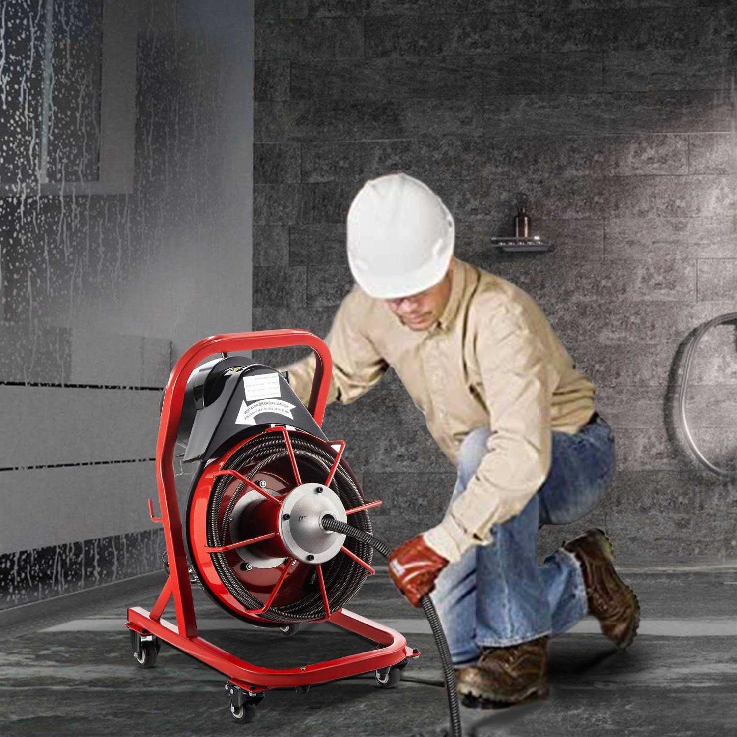 Vevor Drain Cleaner Machine Electric Drain Auger 370w Sewer Snake Machine - Shop Hardware Tools Online Store