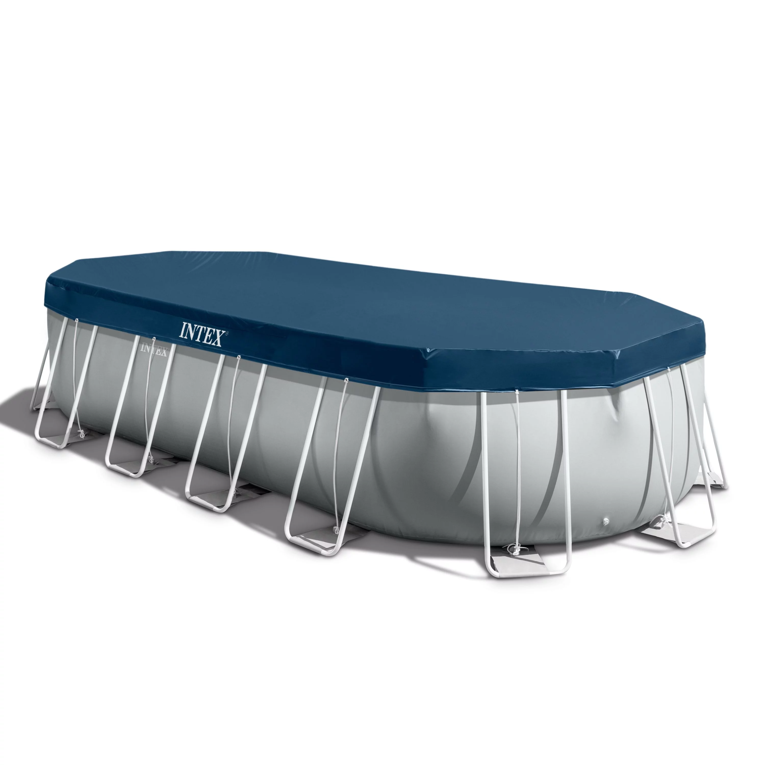 Intex - 20 Foot Prism Frame Oval Pool Set