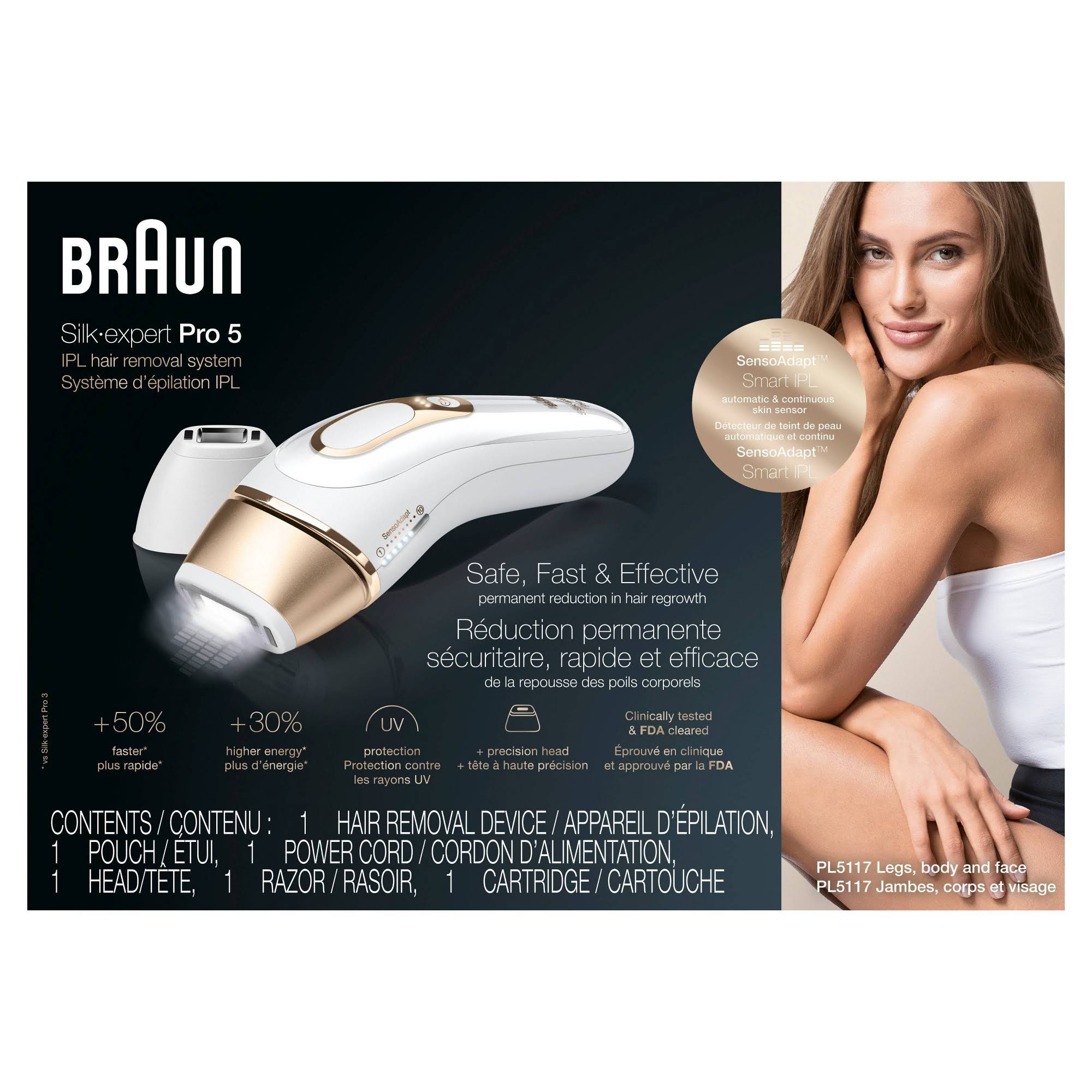 Braun Silk-expert Pro 5 IPL Hair Removal System - PL5117