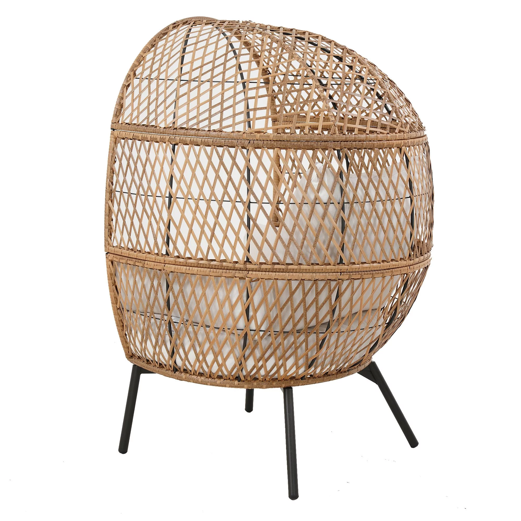 Better Homes & Gardens Ventura Boho Stationary Outdoor Wicker Egg Chair