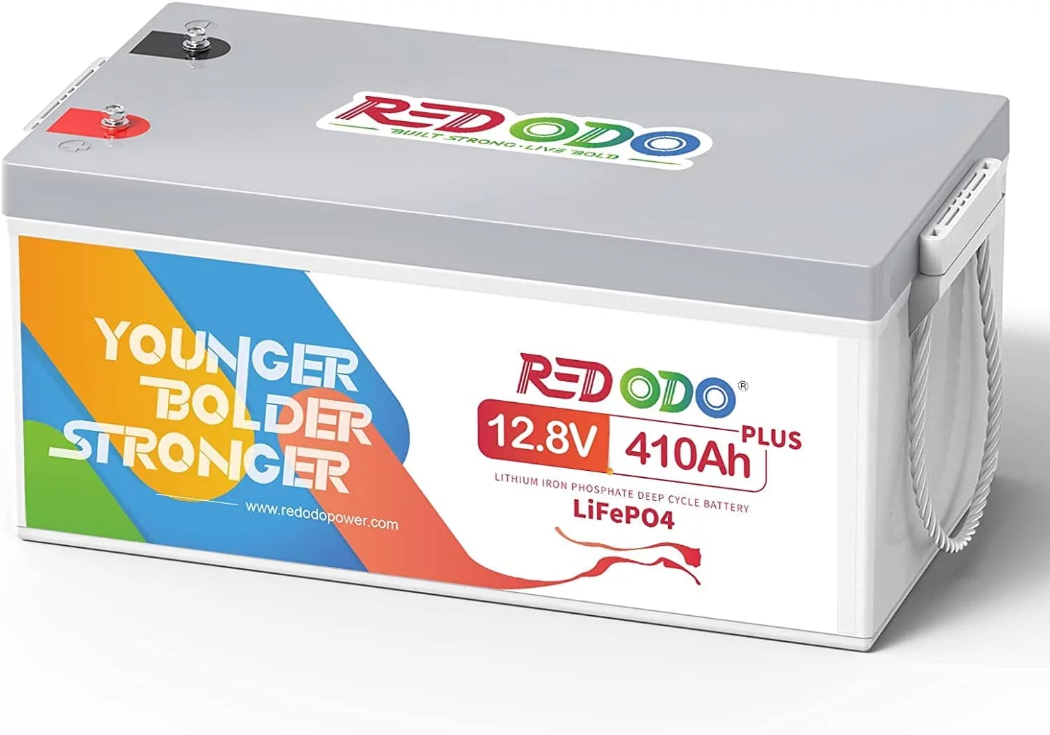 12Volts 410Ah Redodo LiFePO4 Battery Built-in 250A BMS Perfect for RV, Solar System, Camping