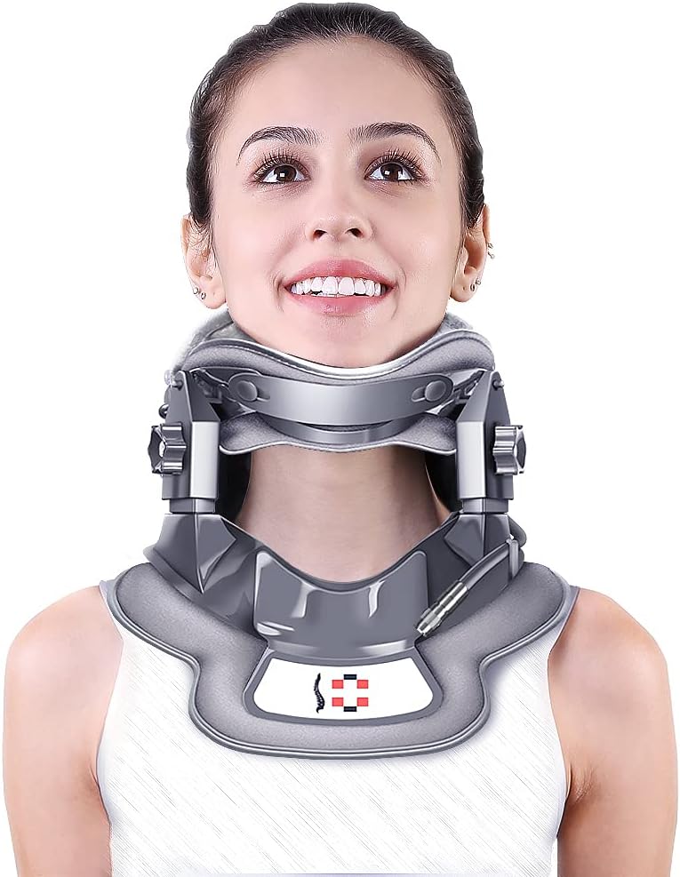 Cervical Neck Traction Device with 3 Power Traction + Airbag Support