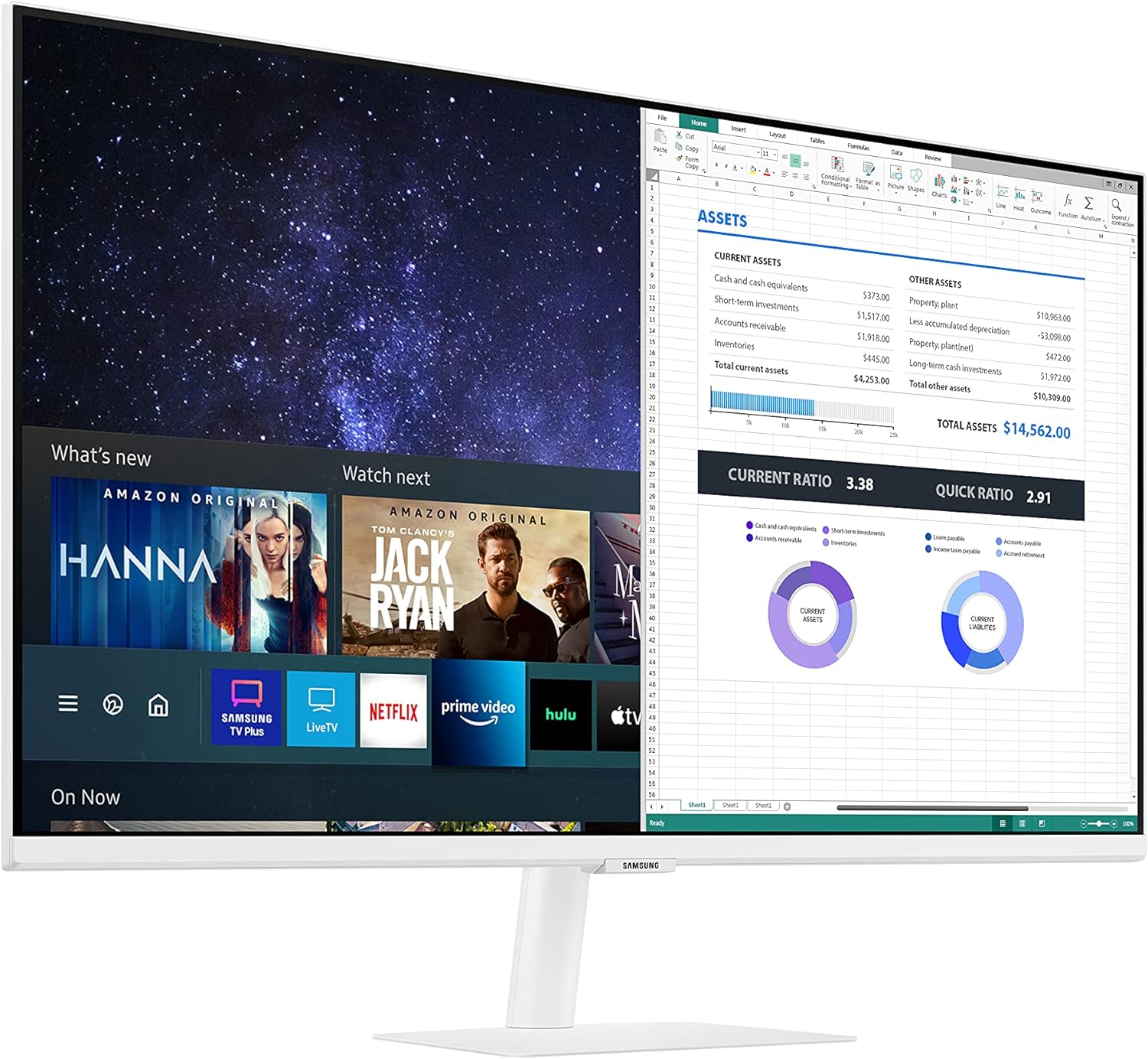 Samsung 27-Inch Class Monitor M5 Series - FHD Smart Monitor and Streaming TV (LS27AM501NNXZA, 2021 Model)