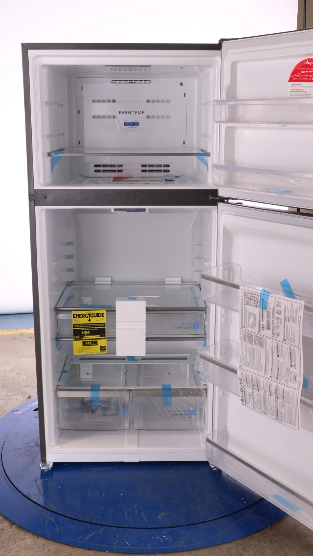 FRIGIDAIRE GALLERY 30 IN. 20.0 CU. FT. STAINLESS STEEL TOP FREEZER REFRIGERATOR - FGHT2055VF