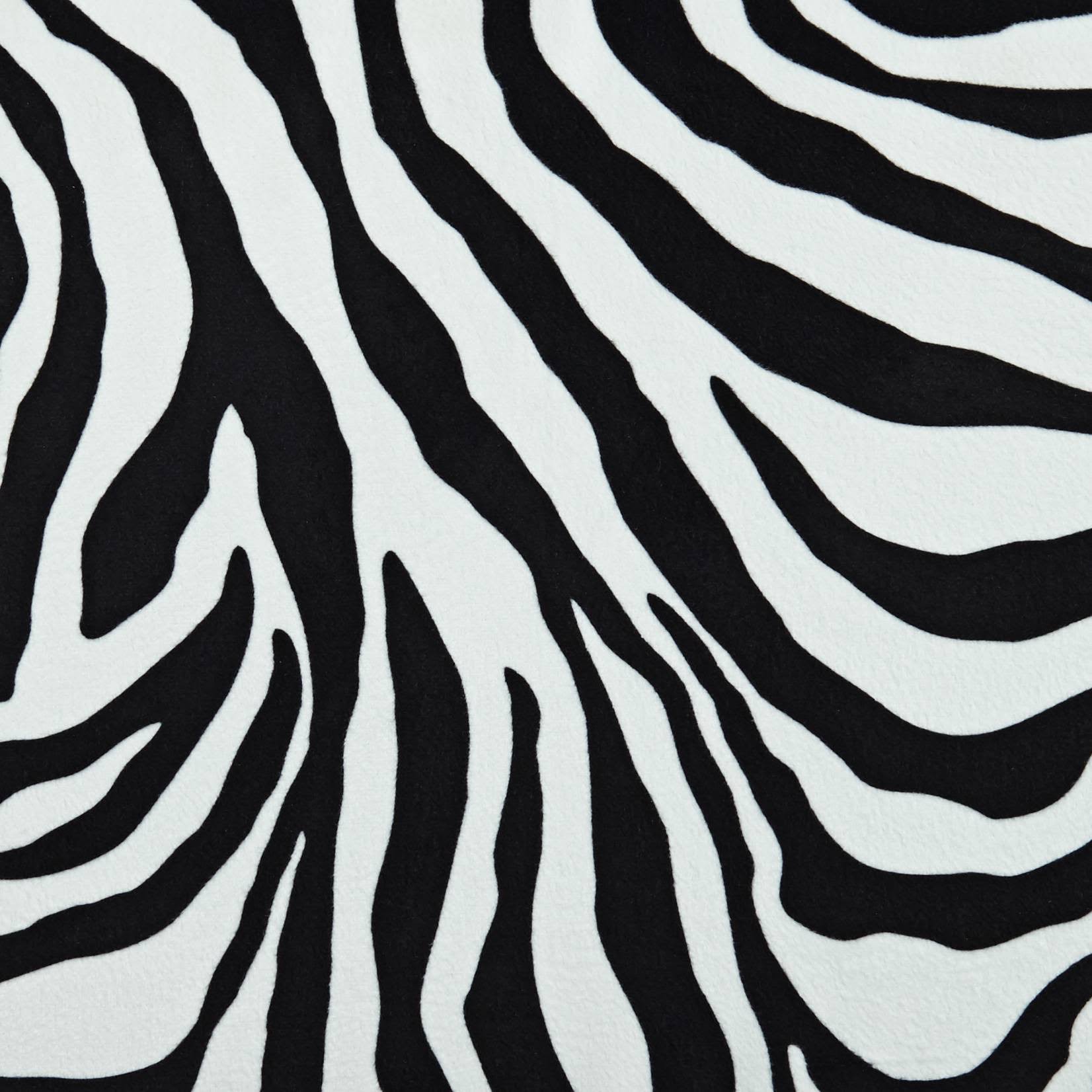 Studio 55D Zambia Zebra Print Accent Chair with Velvet Fabric