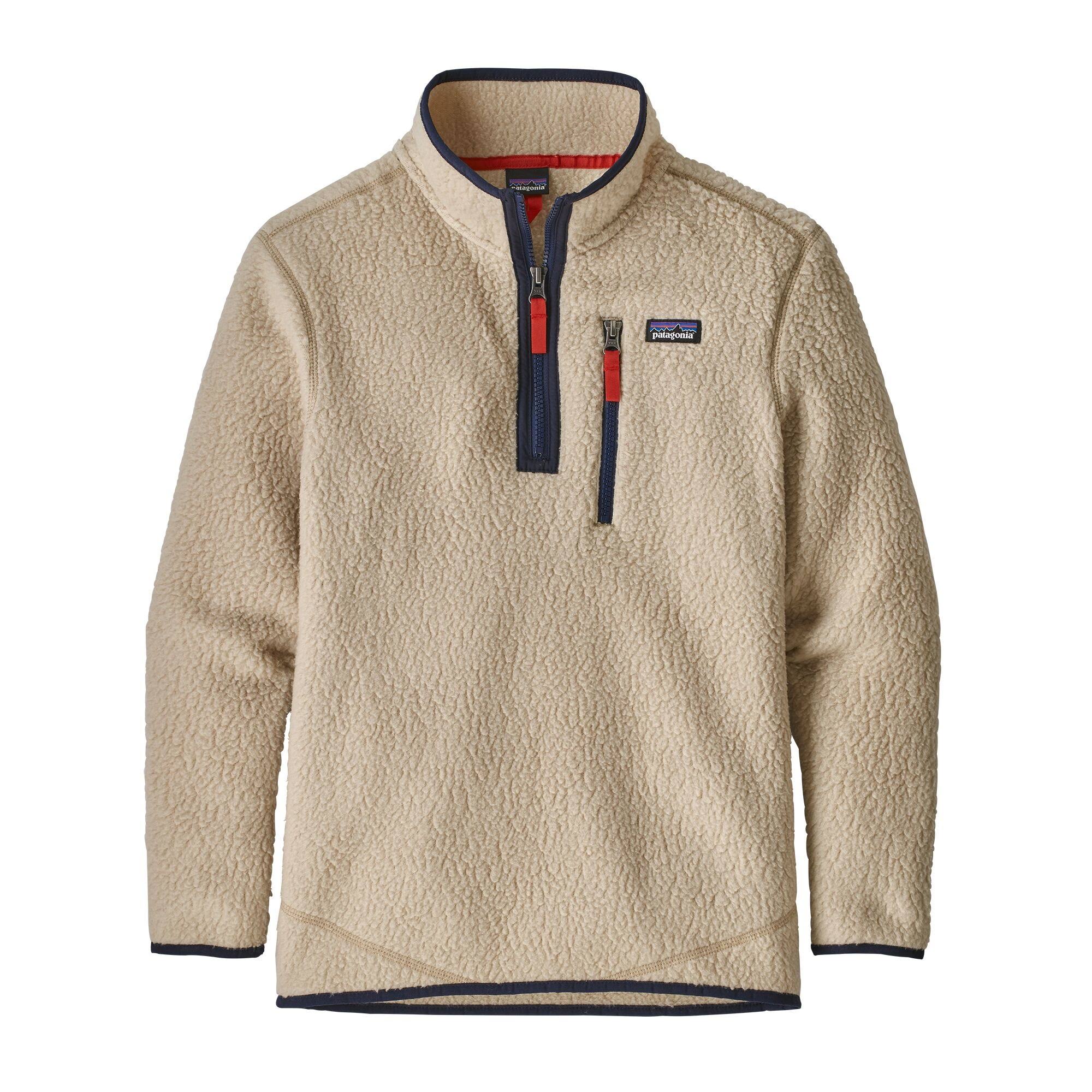 Patagonia Boys Retro Pile 1/4 Zip El Cap Khaki / M