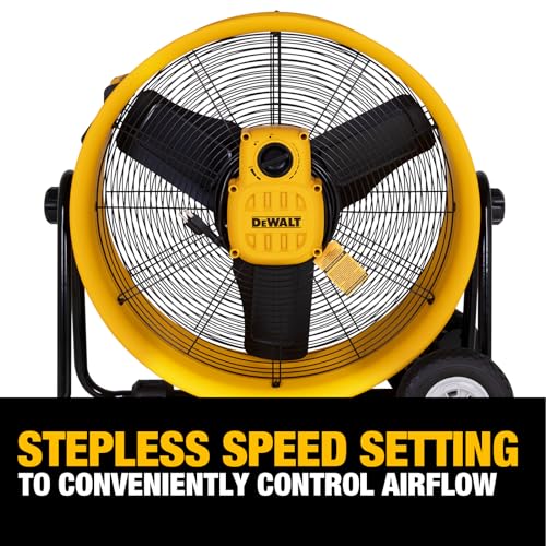 DEWALT Drum Fan High-Velocity Industrial, Drum, Floor