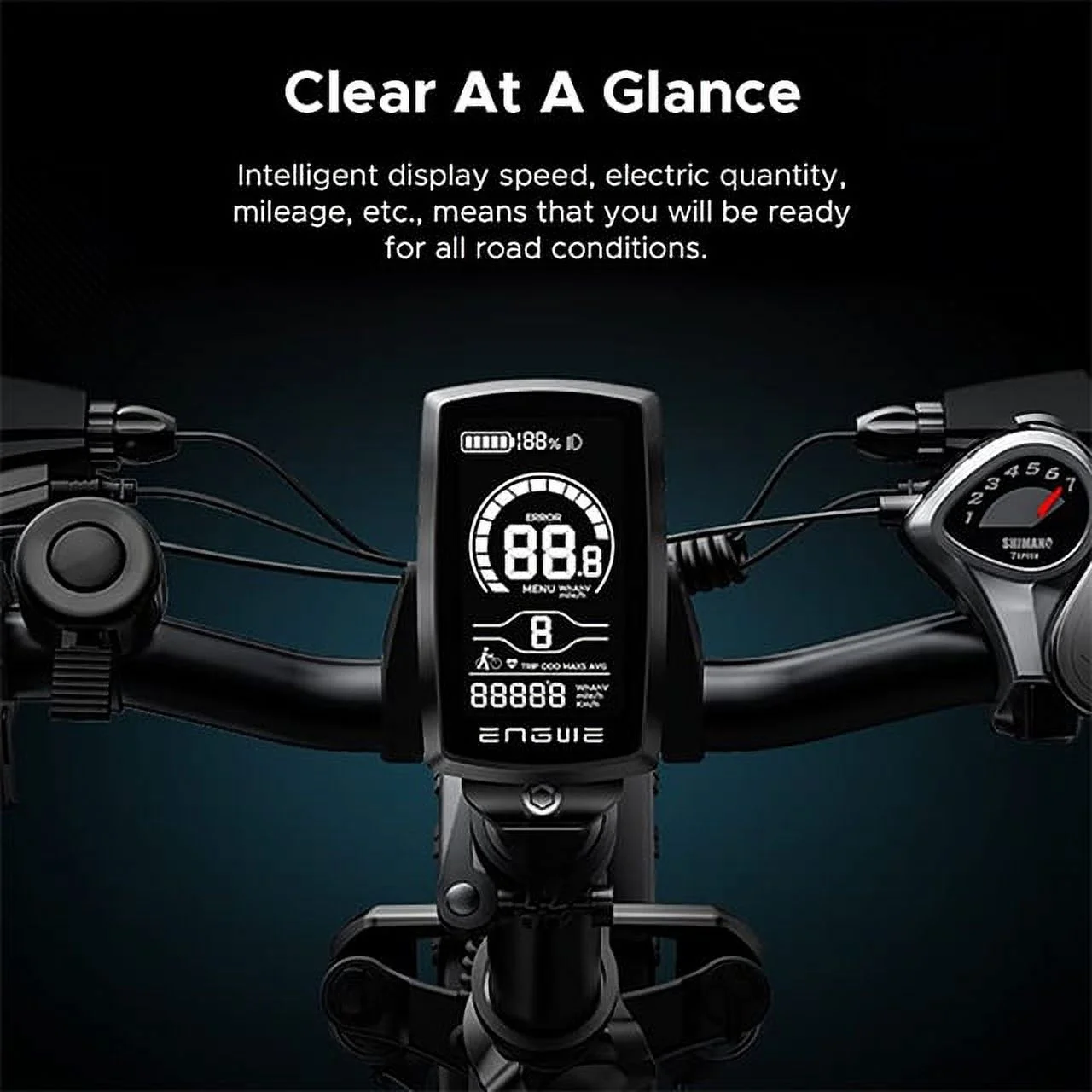 Engwe EP-2 Pro 750W Motor Folding Electric Bike for Adults,48V 13A Removable Battery,Black