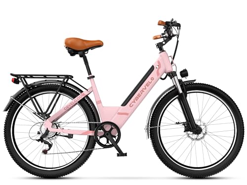 DriftGod 26" Electric Bike for Adults – Powerful 1000W Motor, 48V Removable Battery, 7-Speed, Front Suspension & LCD Display – Commuter and Mountain EBike for Women