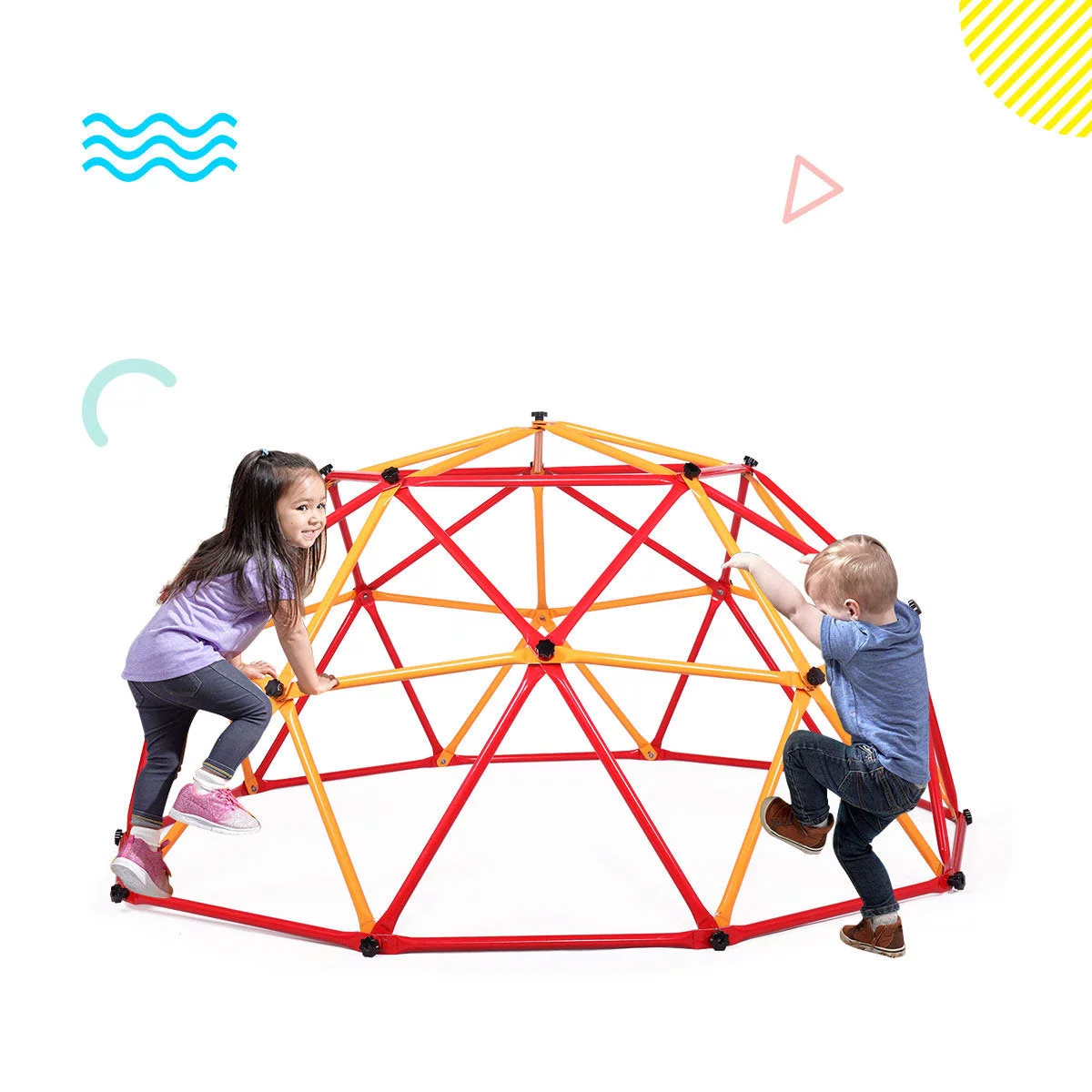 Children Dome Climber Playground Kids Swing Set  Dome Play Center with Hemispheric Shape