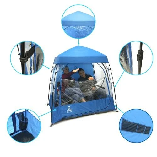 CoverU Sports Shelter - 2 Person Weather Tent Pod (Blue)