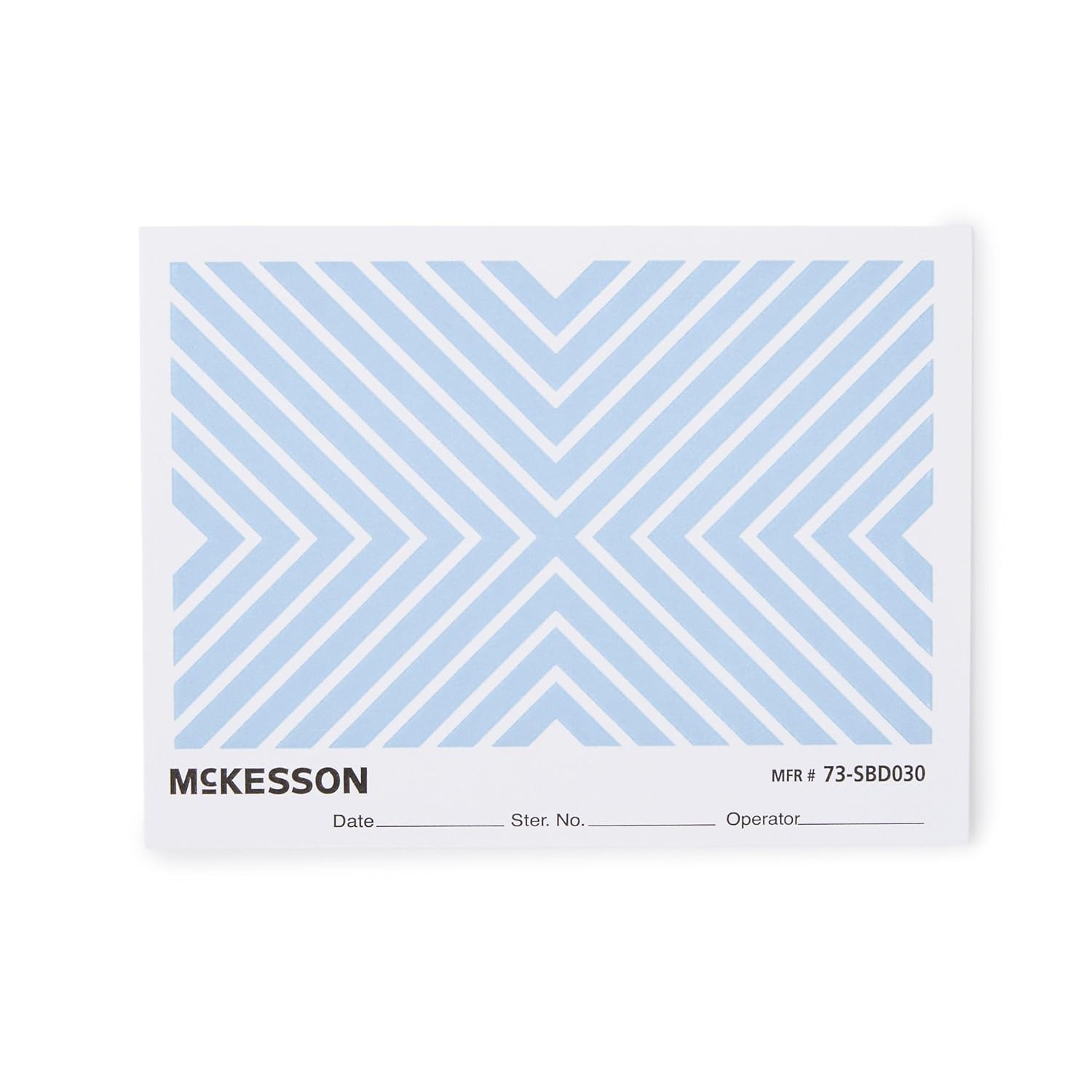 McKesson Bowie-Dick Disposable Test Pack - for Pre-Vacuum Steam Sterilizers, Inlcudes Chemical Indicator Sheet - Class 2 Sterilization Level, 30 Count