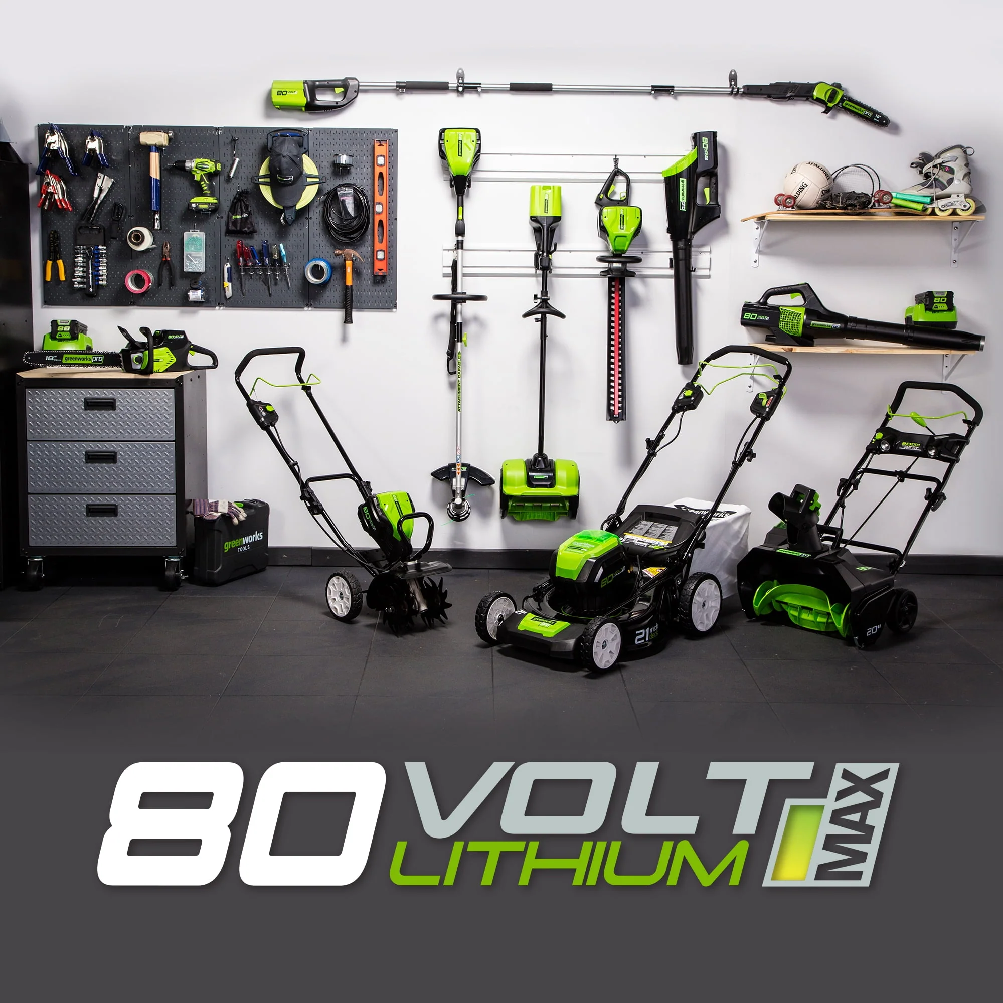 Greenworks 21 80 Volt Battery Powered Self-Propelled Walk-Behind Mower