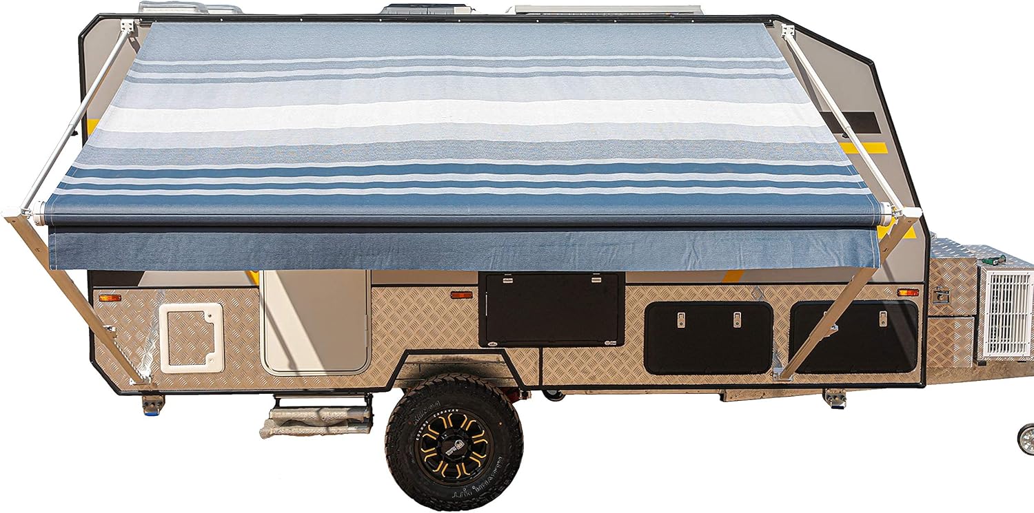 ALEKO RVAW13X8BLK11 Manual 13x8 Retractable RV Trailer Awning for Home or Camper - 13 x 8 Ft - Black Fade