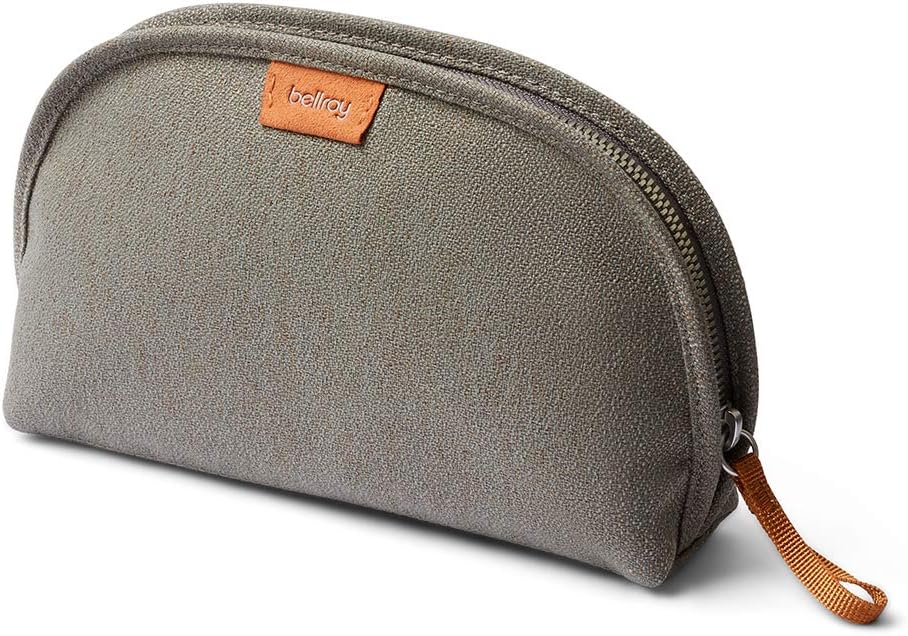 Bellroy Classic Pouch (EDC Zipper Travel Pouch, Water-resistant Woven Fabric, Holds Pencils, Pens, Tech & Personal Items, Internal Mesh Pockets) - Limestone Pack of 2