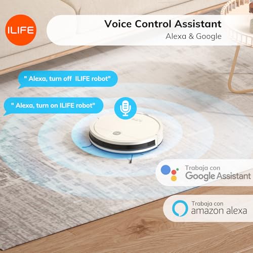 ILIFE A12 Pro Robot Vacuum and Mop Combo, Self Emptying Station for 60 Days, LiDAR Navigation, Home Mapping, No-Go Zones, 2.4G WiFi/App/Alexa/Remote Control, for Hard Floors, 110V