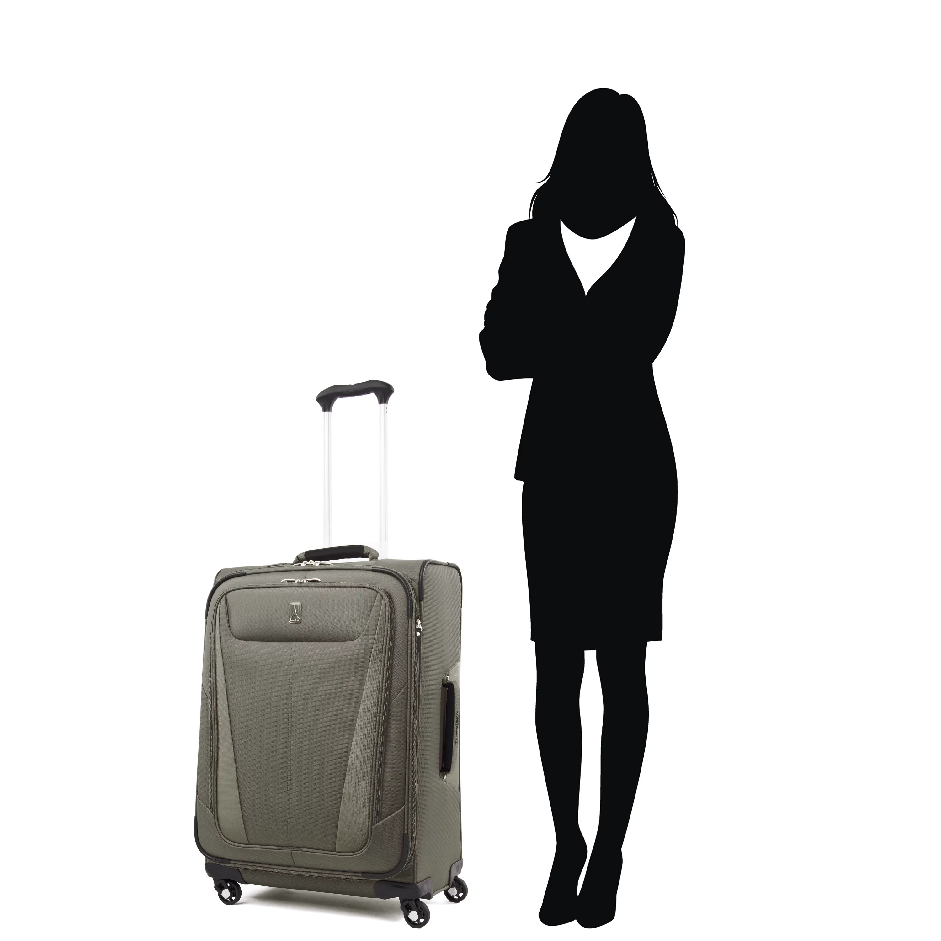 Travelpro Maxlite 5 25" Expandable Checked Spinner Luggage Slate Green - Curated Treasures Market