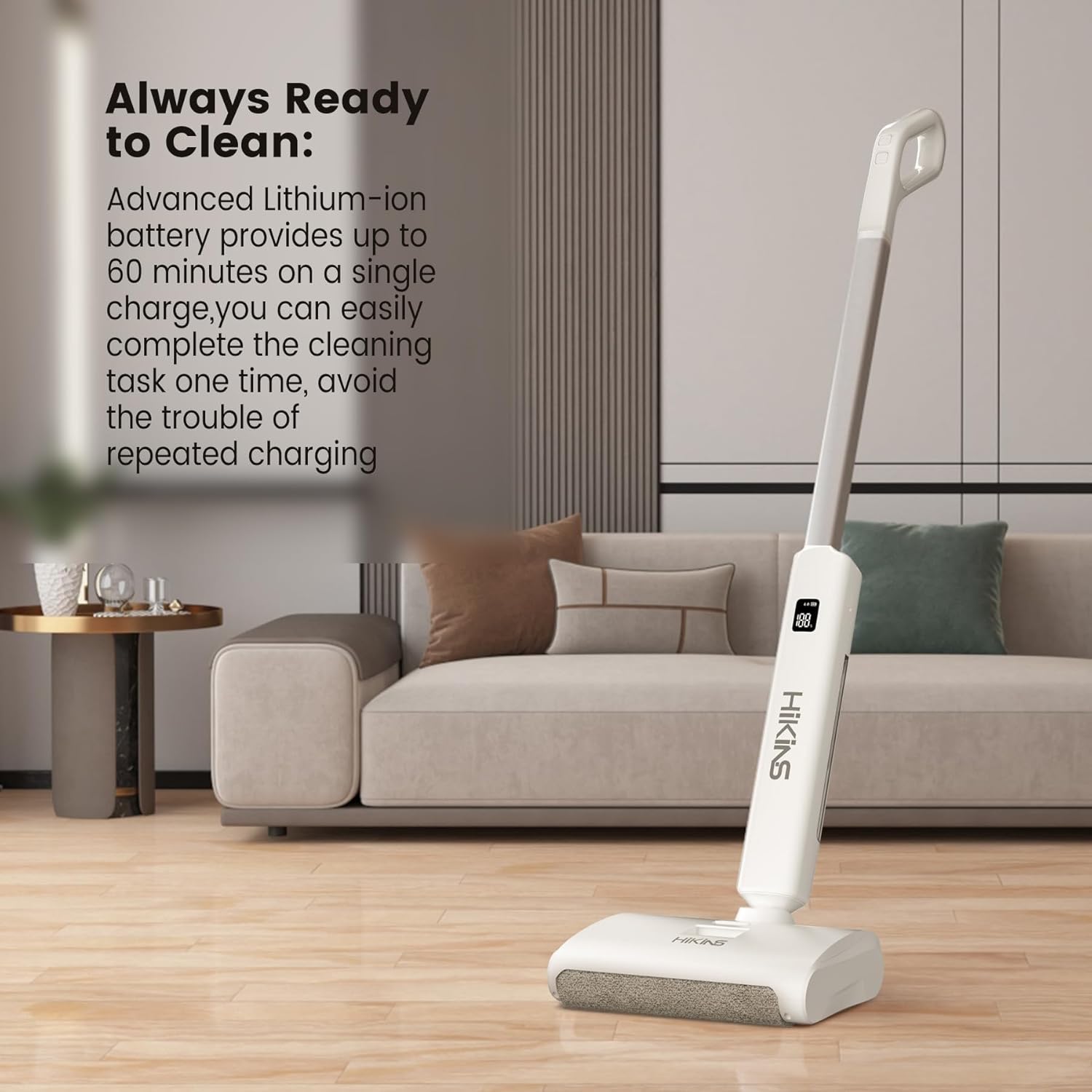 Electric Mop, Upgraded Cordless Electric Mops for Floor Cleaning, Self Cleaning Hard Floor Cleaner up to 60 mins, Dual Tank Tech, Self-Propelled, Rechargeable Floor Cleaner for Multi-Surface