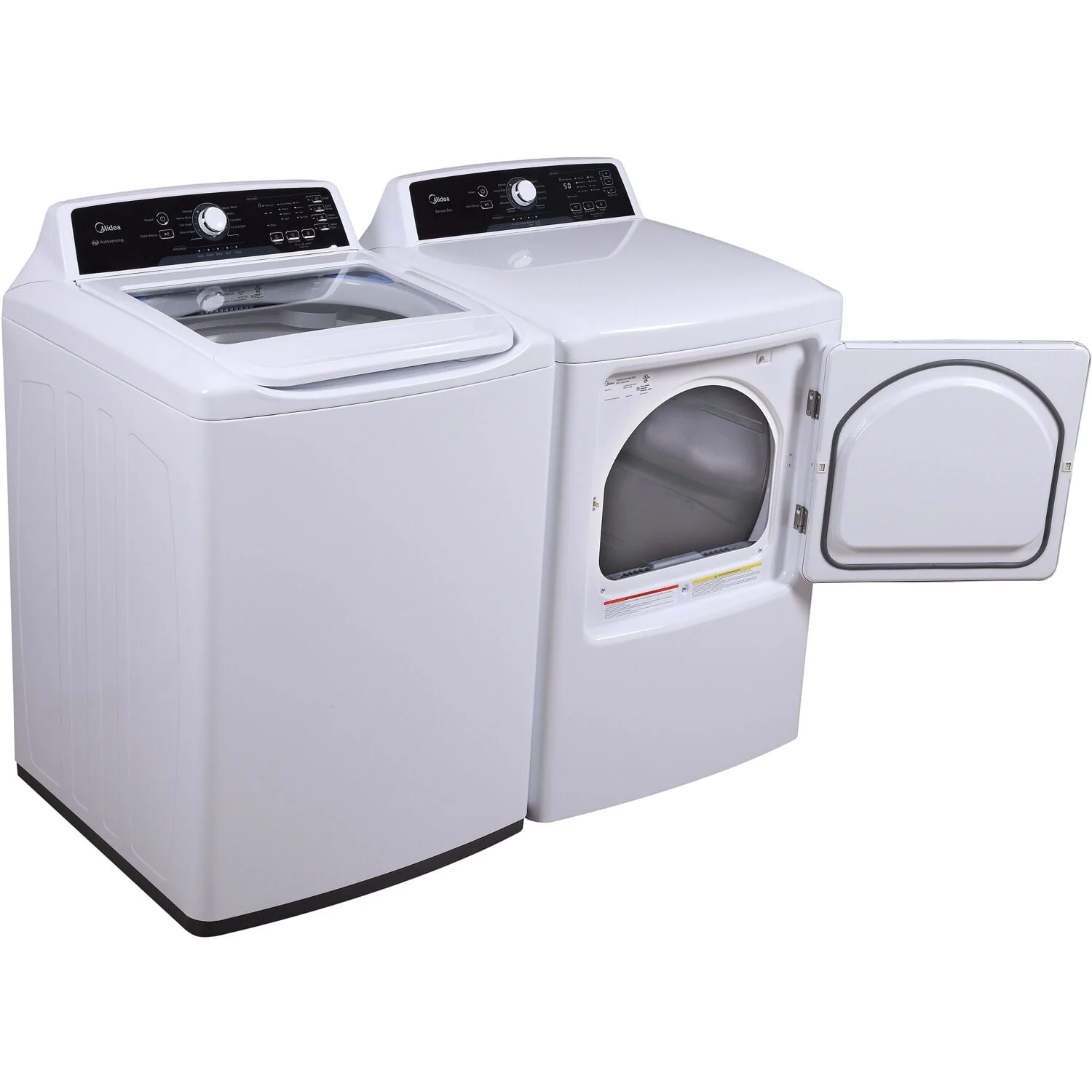Midea 6.7-Cu. Ft. Impeller Top Load Electric Dryer in White