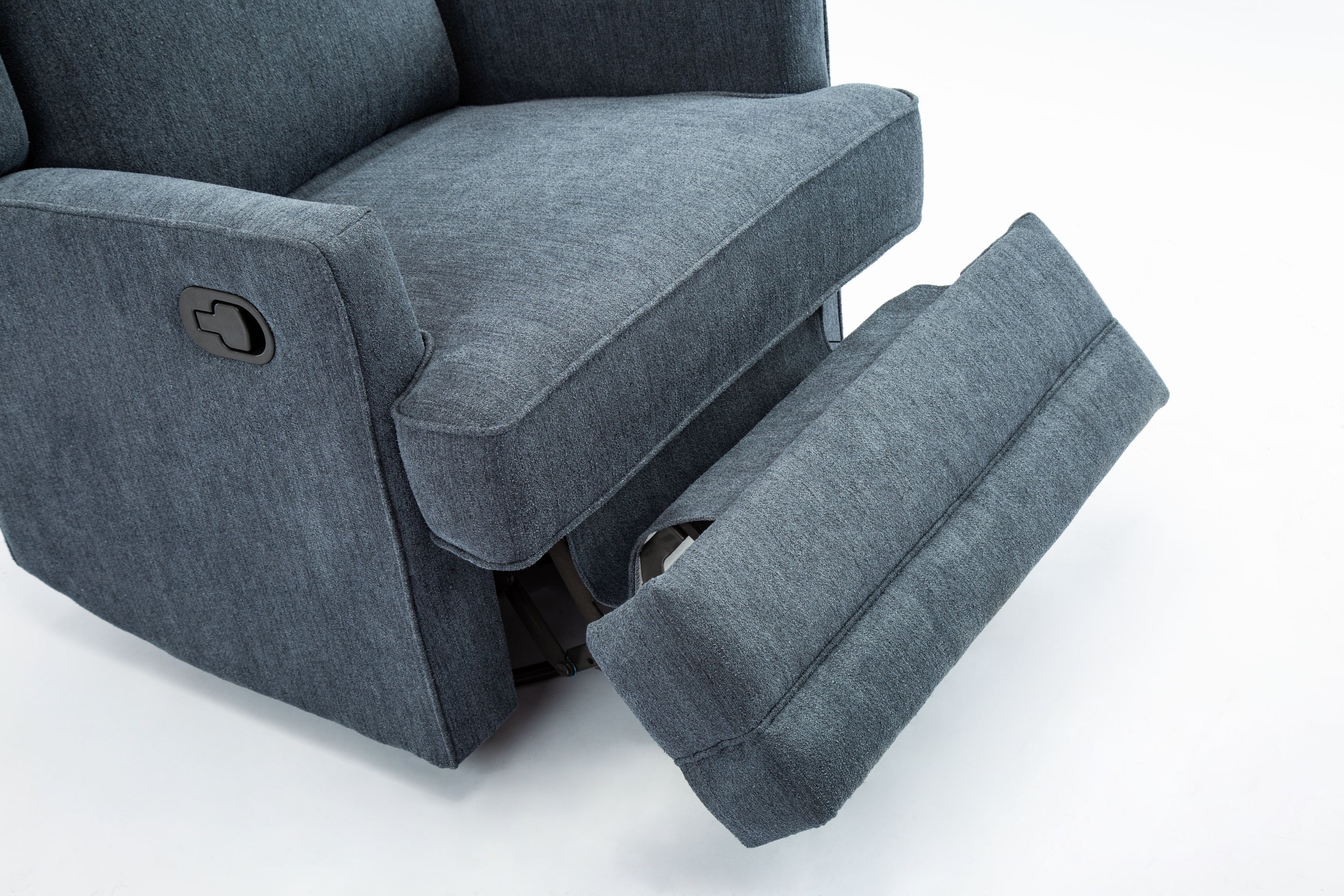 Smithfield Wingback Swivel Glider Recliner - Blue