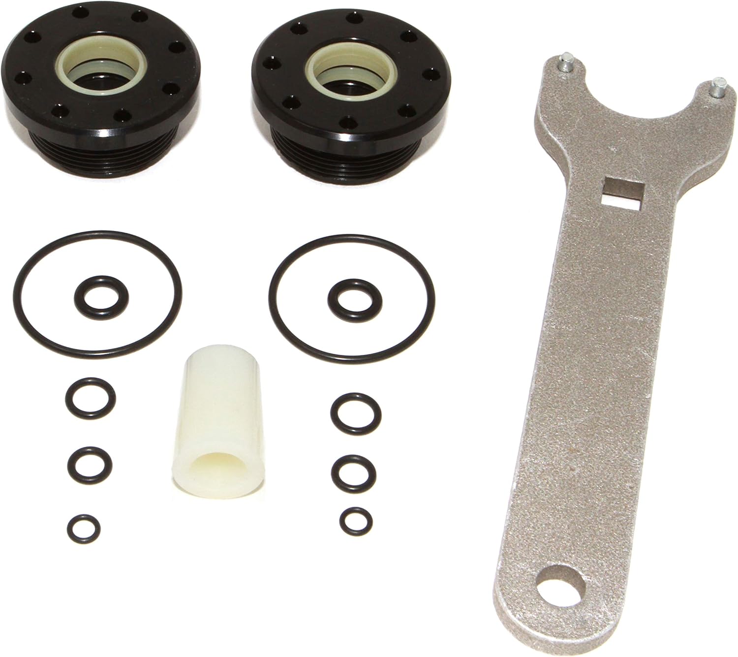 SEI Marine Products Front Mount Cylinder Seal Kit with Replacement Shaft Compatible with OE# HS5157 - HS5167