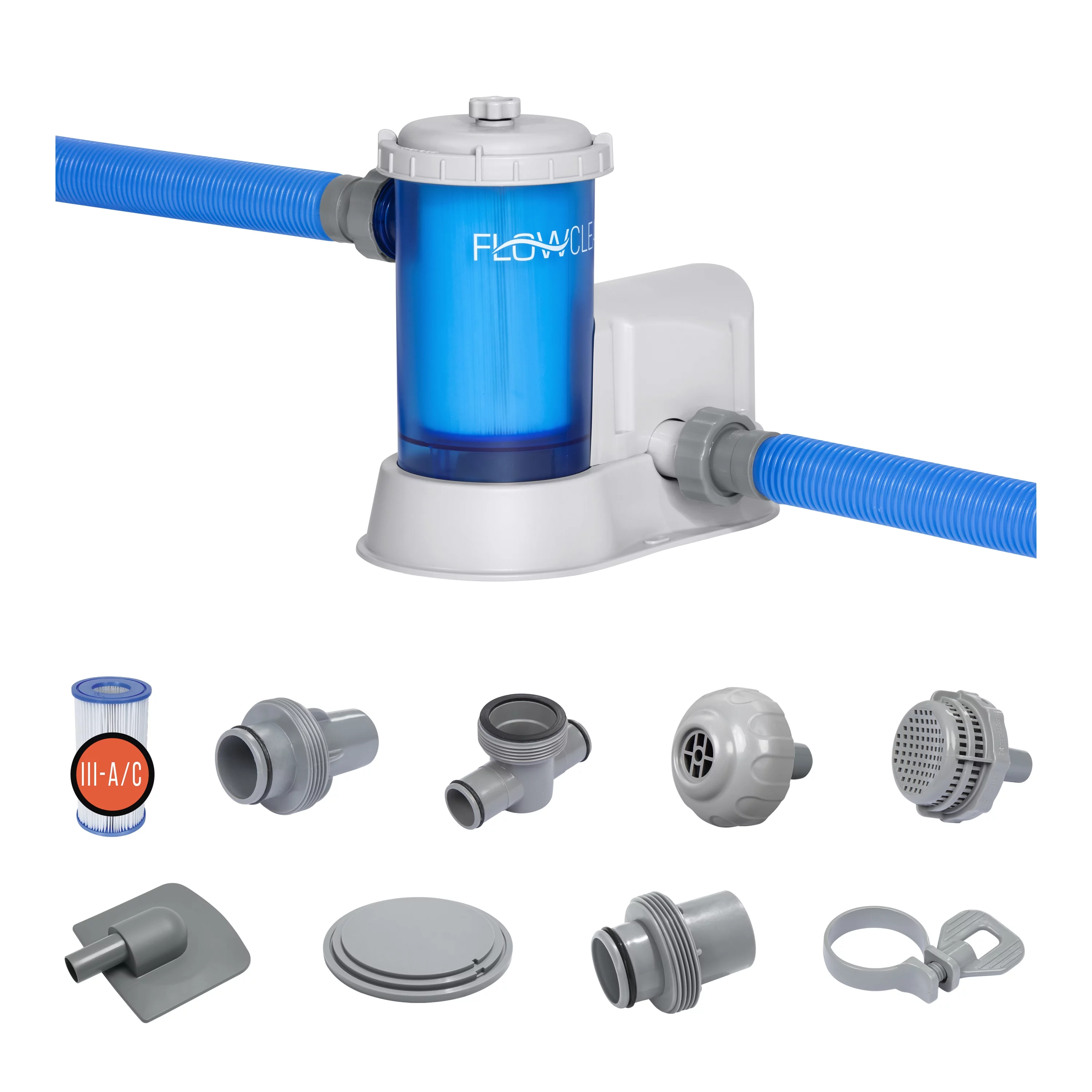 Flowclear 1500 gal. Transparent Filter Above-Ground Pool Pump