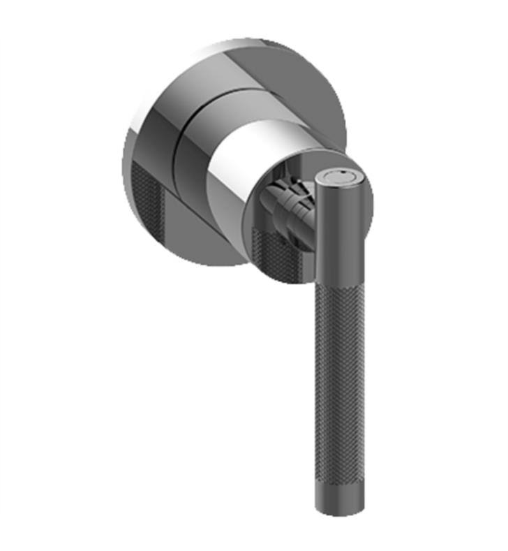 Graff G-8068-LM57E1-PC-T M-Series Round 2-Way Diverter Trim Plate with Harley Handle in Polished Chrome