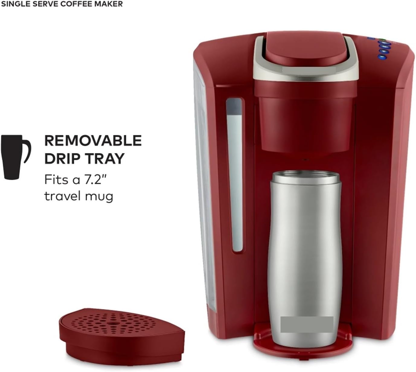 Single-Serve Pod Coffee Maker Coffee Machines Kitchen Appliances Vintage Red