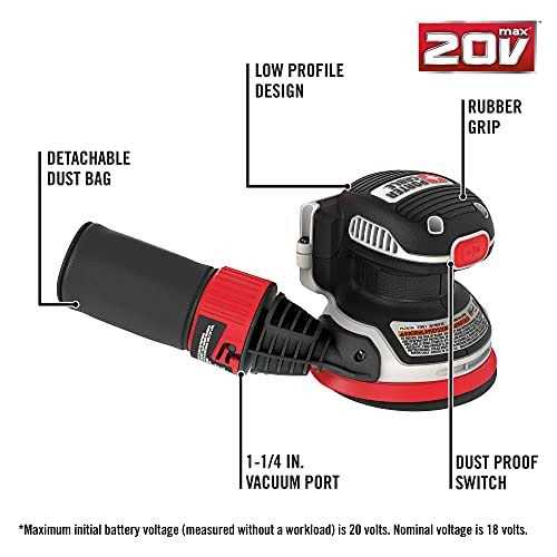 Porter-Cable 20V MAX* Random Orbital Sander PCCW205B - Shop Hardware Tools Online Store