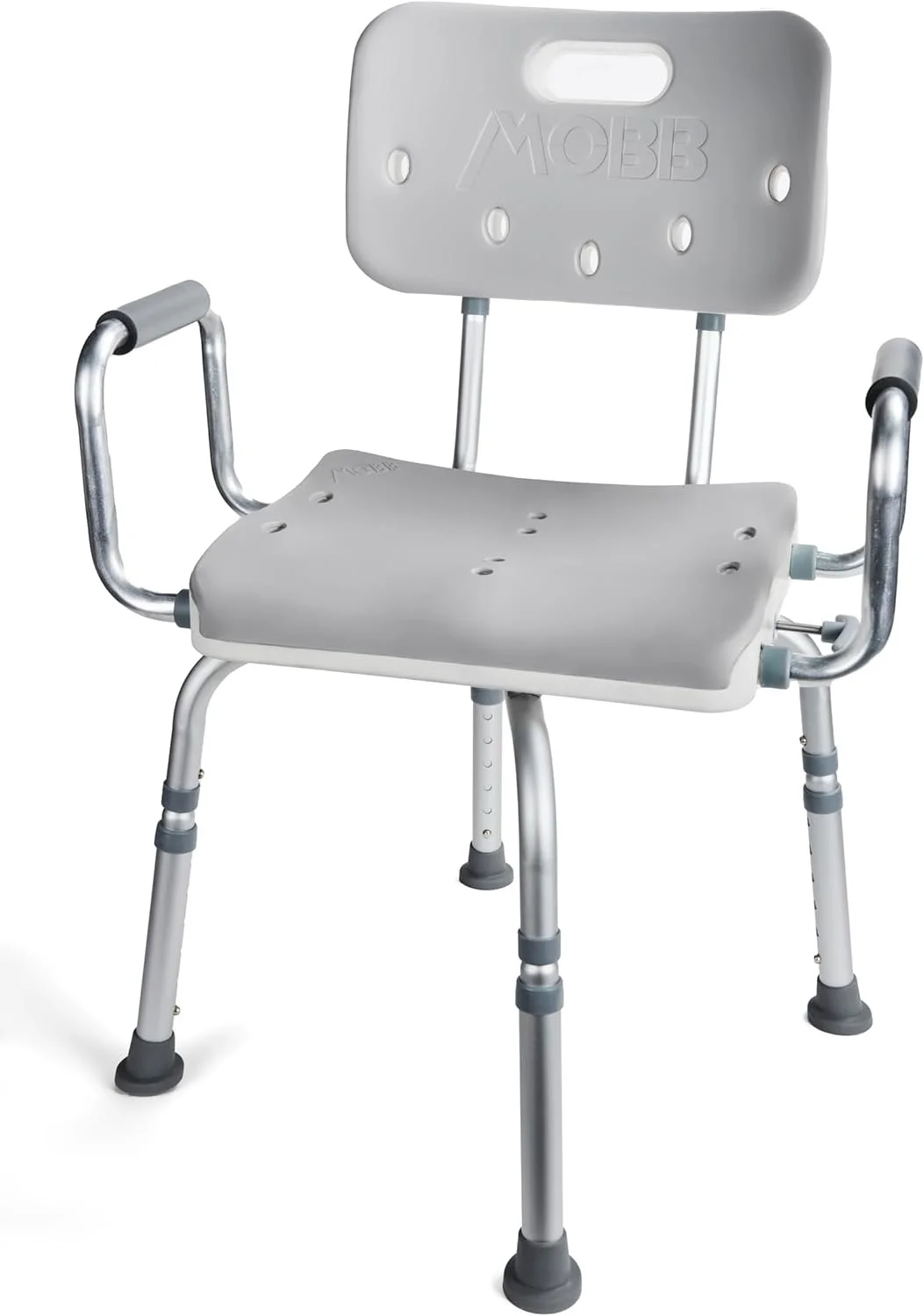 MOBB Premium Bathroom Swivel Shower Chair Bath Bench with Back 3.0 360 Degree Swivel Seat with Locking Mechanism