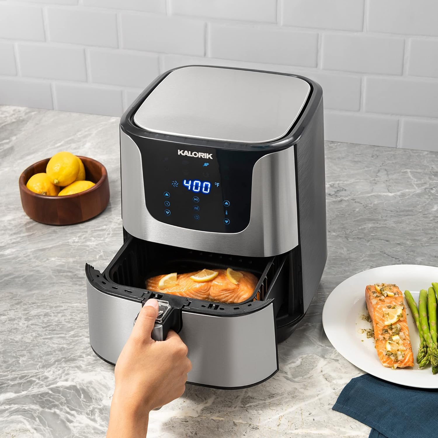 Kalorik 5.3 Quart XL Air Fryer Pro with Digital Touch Screen