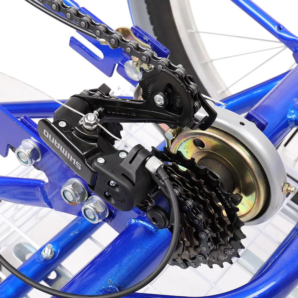 Ktaxon Adult Tricycle, 7 Speed Trike Bike Cruiser, with 24" Big 3 Wheels