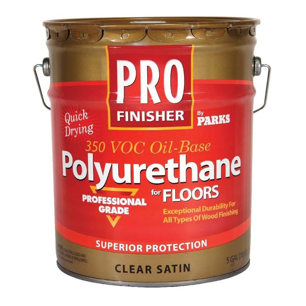 Rust-Oleum Parks Pro Finisher 5 gal. Clear Satin 350 VOC Oil-Based Polyurethane