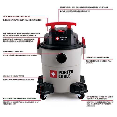 Porter-Cable Wet/Dry Vac, 3 gallon