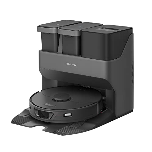 roborock S7 MaxV Robot Vacuum Series, Sonic Mop, 5100Pa Suction, 3D Structured Light Obstacle Avoidance, Auto Lifting Mop, Ultrasonic Carpet Detection, Compatible with Alexa (Renewed)