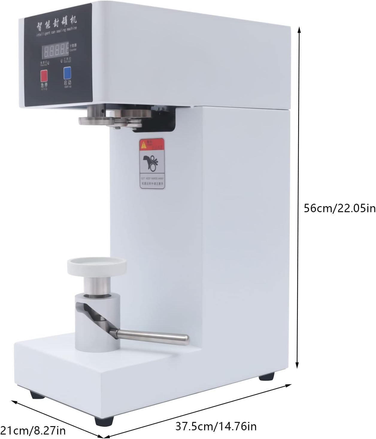 Smart Automatic Can Sealing Machine, Heavy Duty Sealing Machine Height Liftable, Commercial Can Seamer Sealer for Home, Bars, Cafes, Restaurants, Beverage Stores(180W)
