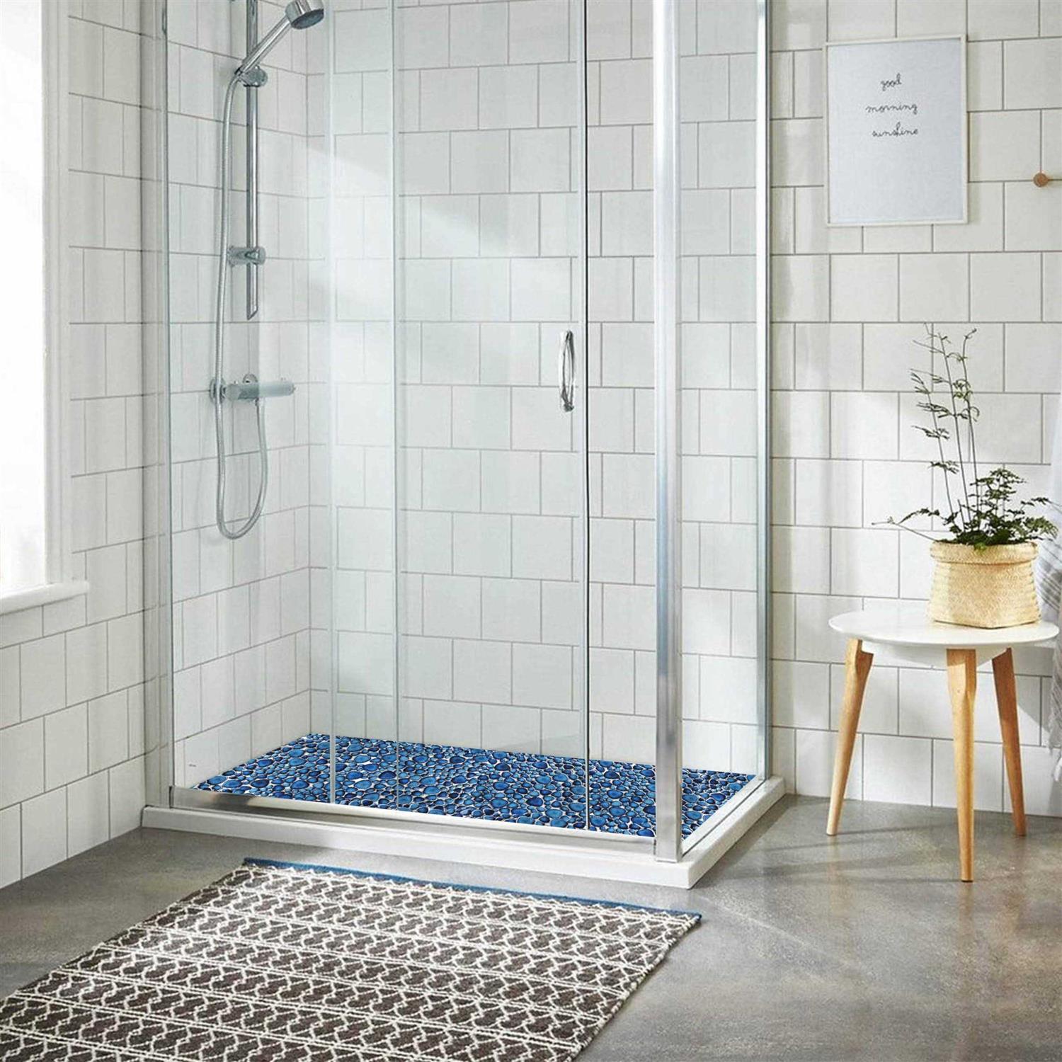 Blue Porcelain Pebbles / Rocks Wall &amp; Floor Tile Blujellyfish - Shop Hardware Tools Online Store